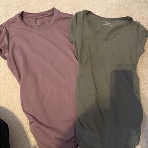 Maternity Women's Casual Tops - Mauve and Olive